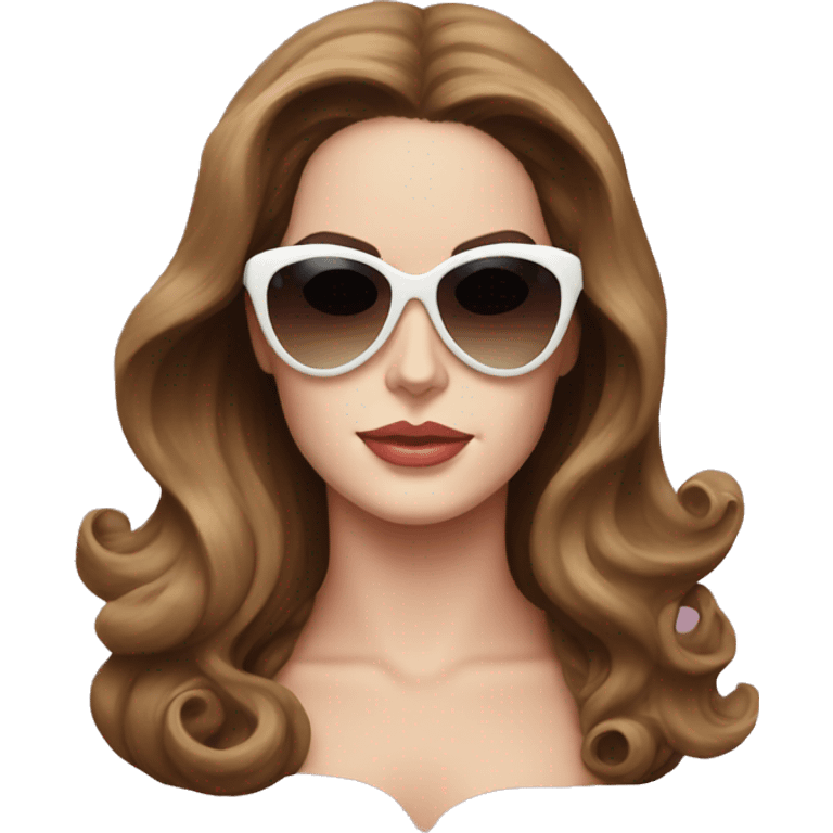 Lana Del Rey in heartshape sunglasses  emoji