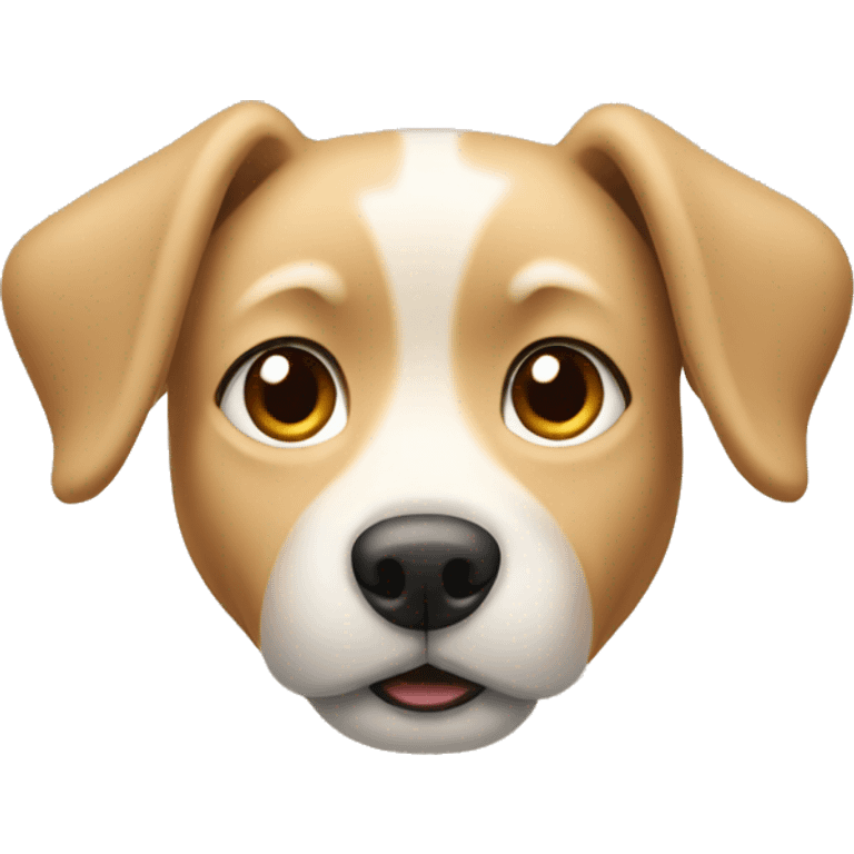 beige dog with folded ears emoji