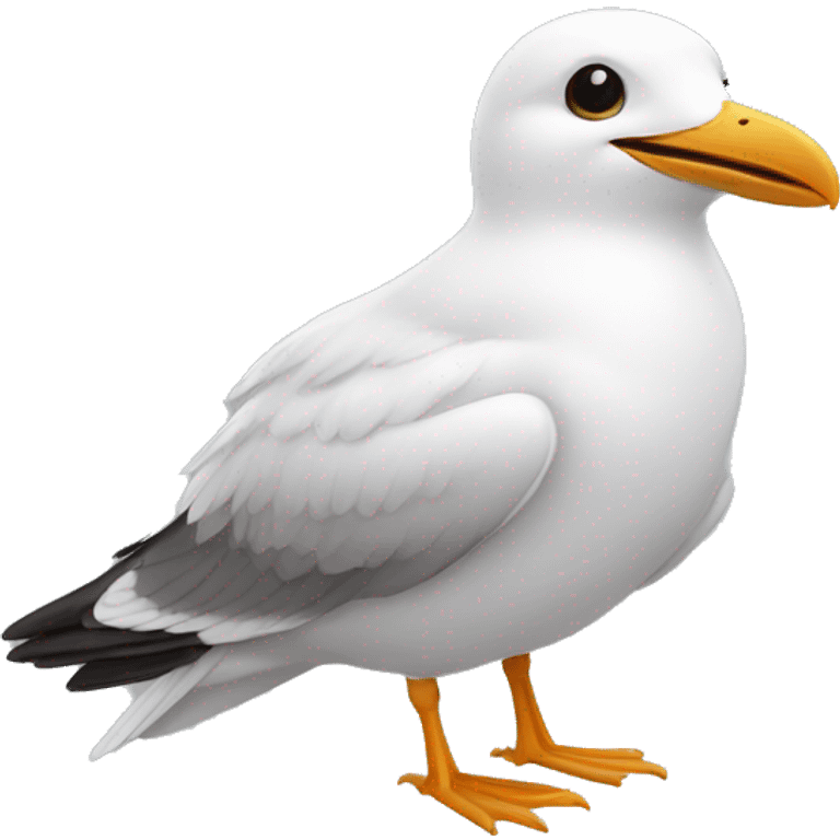 mouette en vole avec des ailes emoji