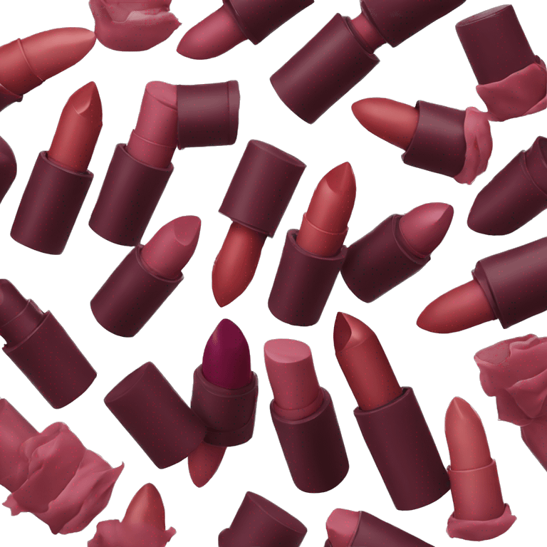 burgundy lipstick  emoji