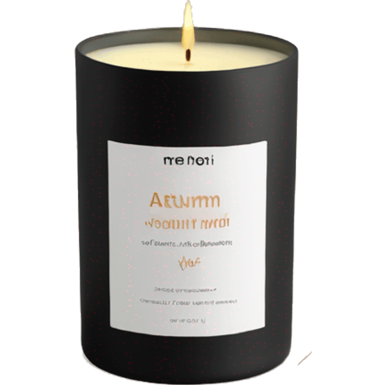 autumn vibe candle emoji