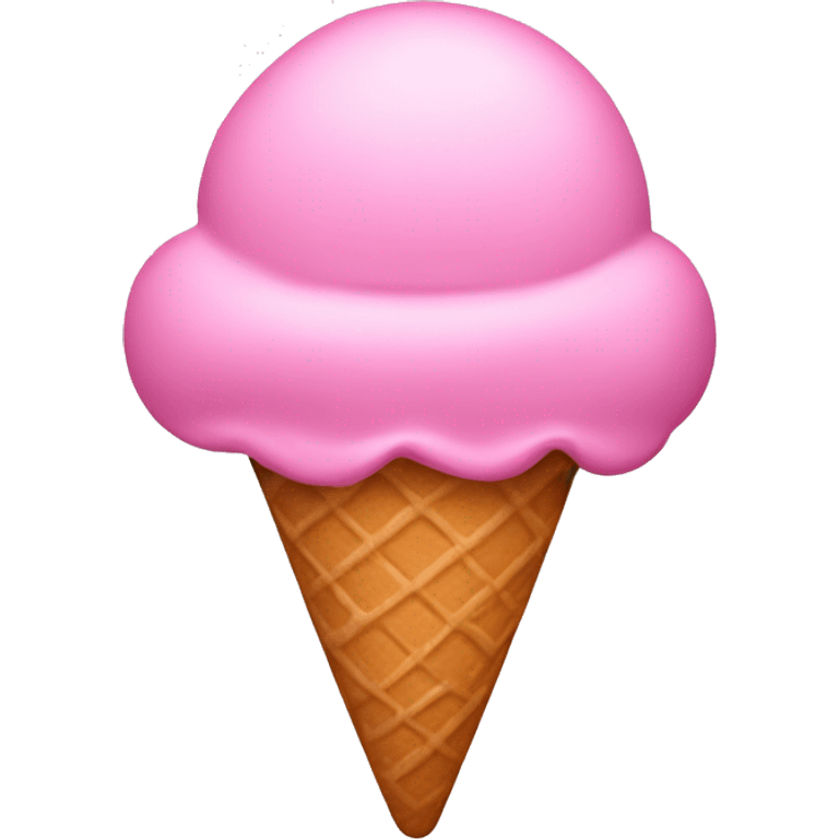 Ice cream pink emoji