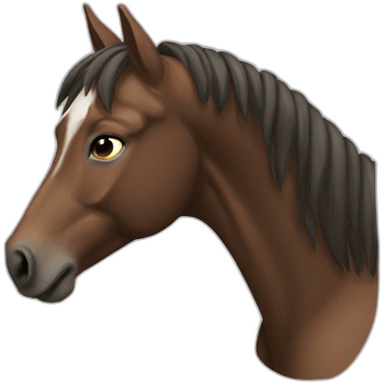 Cheval alezan emoji