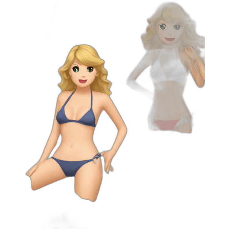 taylor swift bikini (facing away) emoji