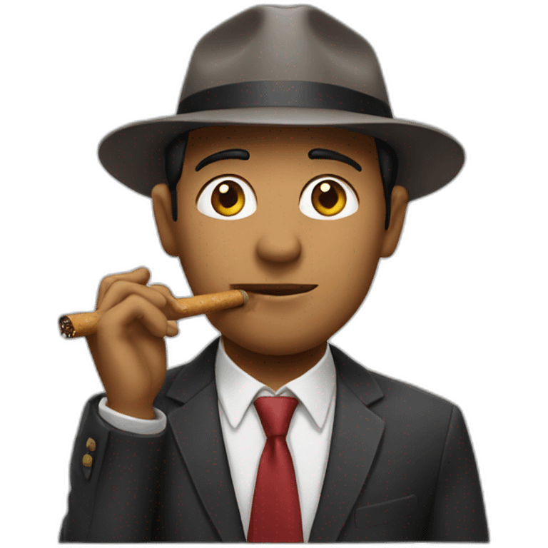 Chico con cigarrillo emoji