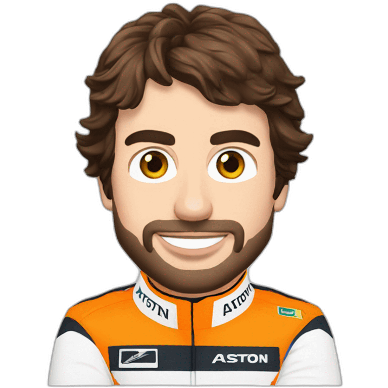 Fernando Alonso with Aston Martin Team emoji