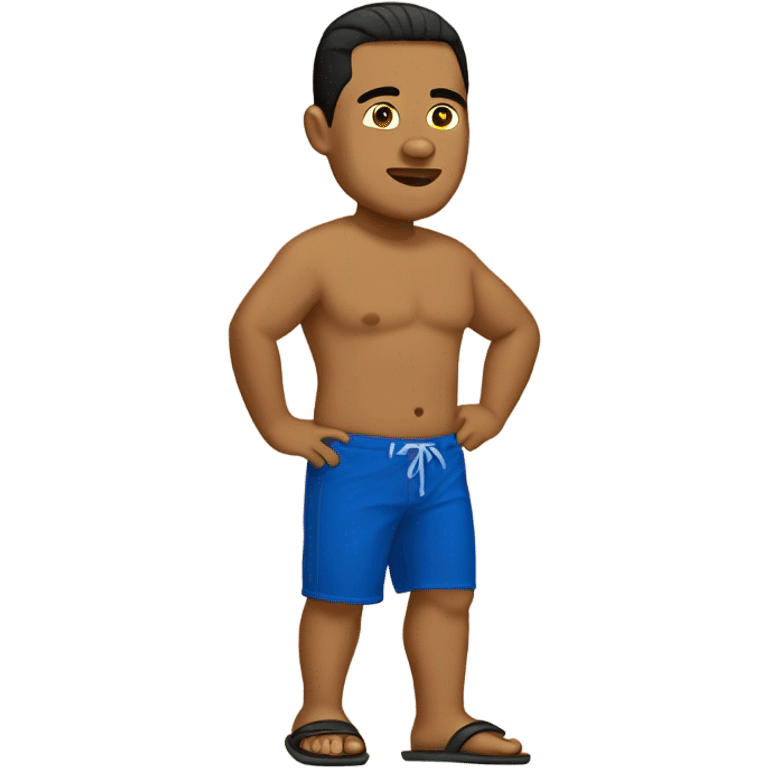 Samoan guy with jandal  emoji