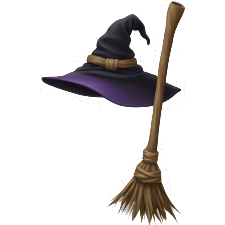 Witch broom emoji