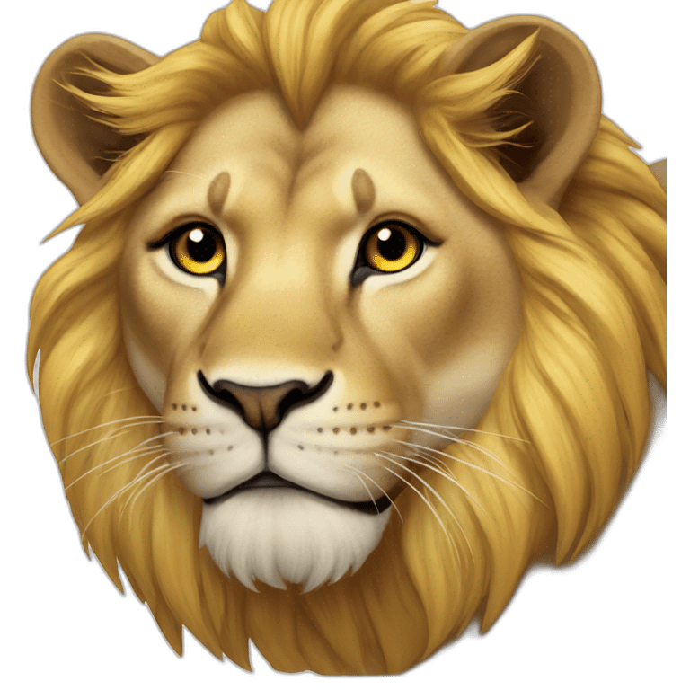 Lion sur lionne emoji