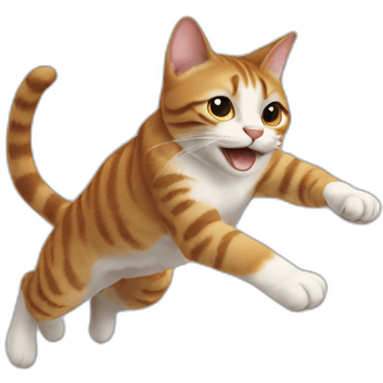 Cat jumping emoji