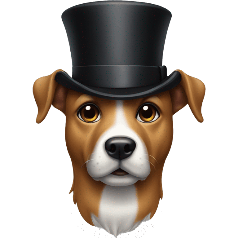 dog with top hat  emoji