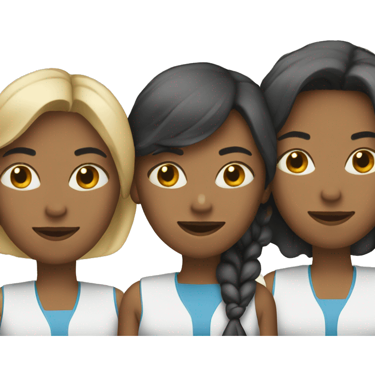 Three women working emoji