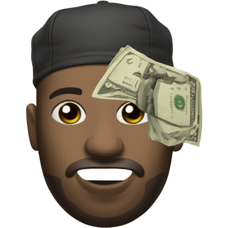 osamason an underground rapper with a stock of money next to his head emoji