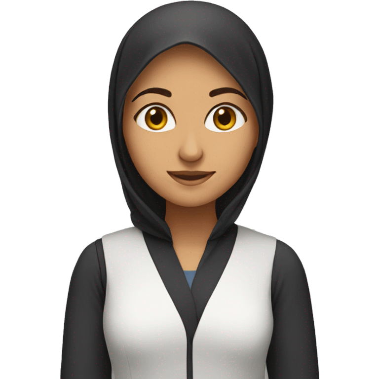 female arabic short student emoji