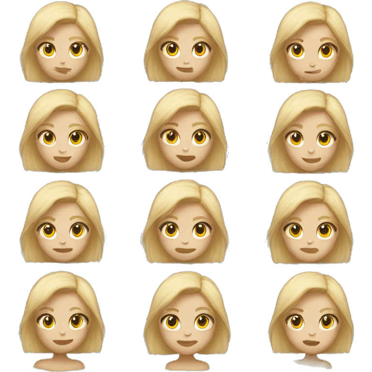 a girl who began to be fit the last months, blondie emoji