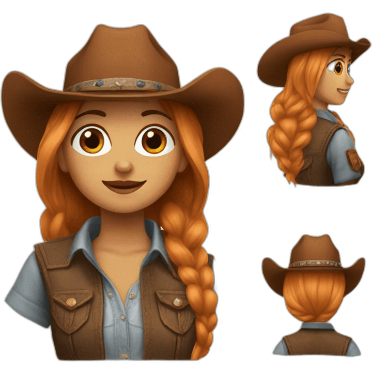 yee-haw girl auburn emoji