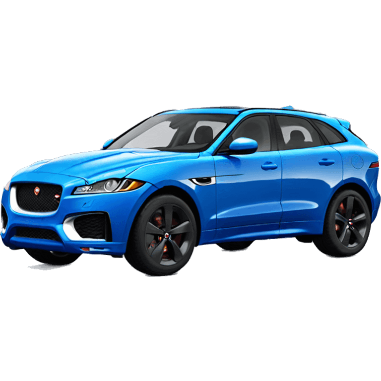 blue jaguar f pace  emoji