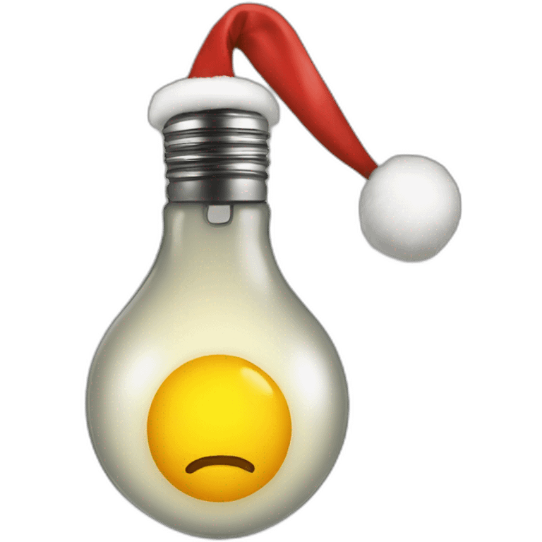 Christmas bulb emoji