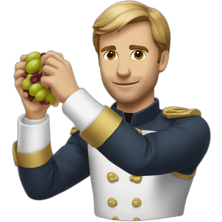 Macron raisins jus arm emoji