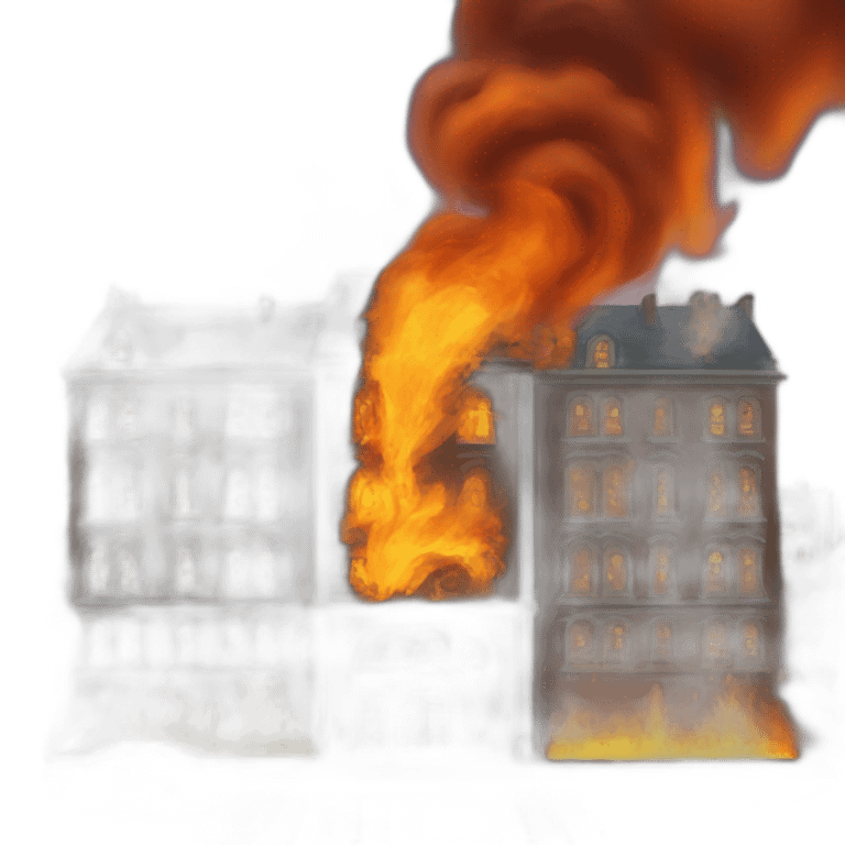 Une ville en feu  emoji