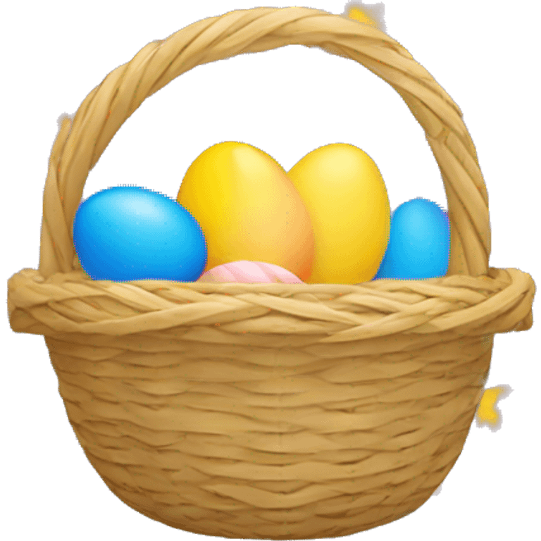 easter basket with eu flag eggs emoji