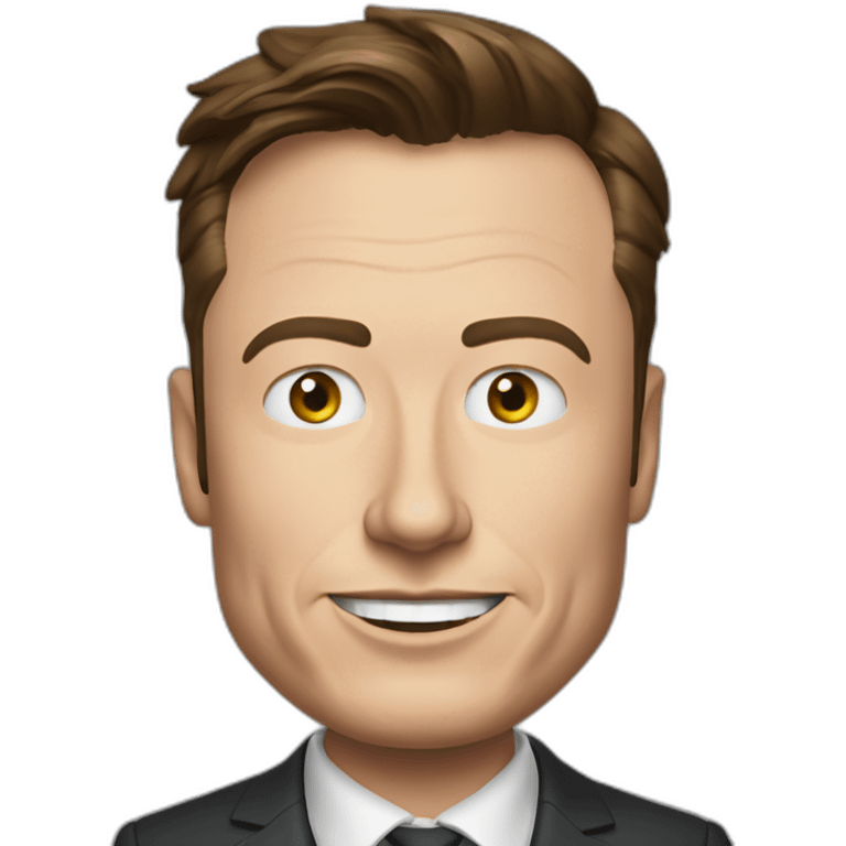 Elon musk saltado por encima de Marck sukenberg emoji