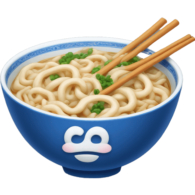 udon in blue bowl emoji