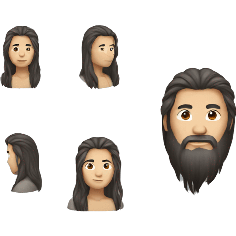 Long-haired Kyrgyz  emoji