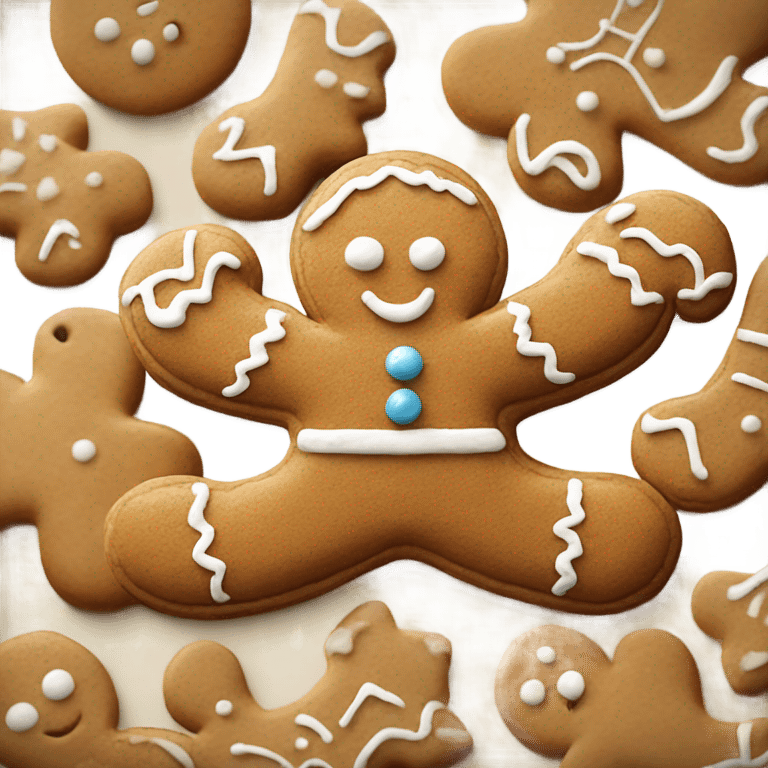 Gingerbread cookie ￼ emoji