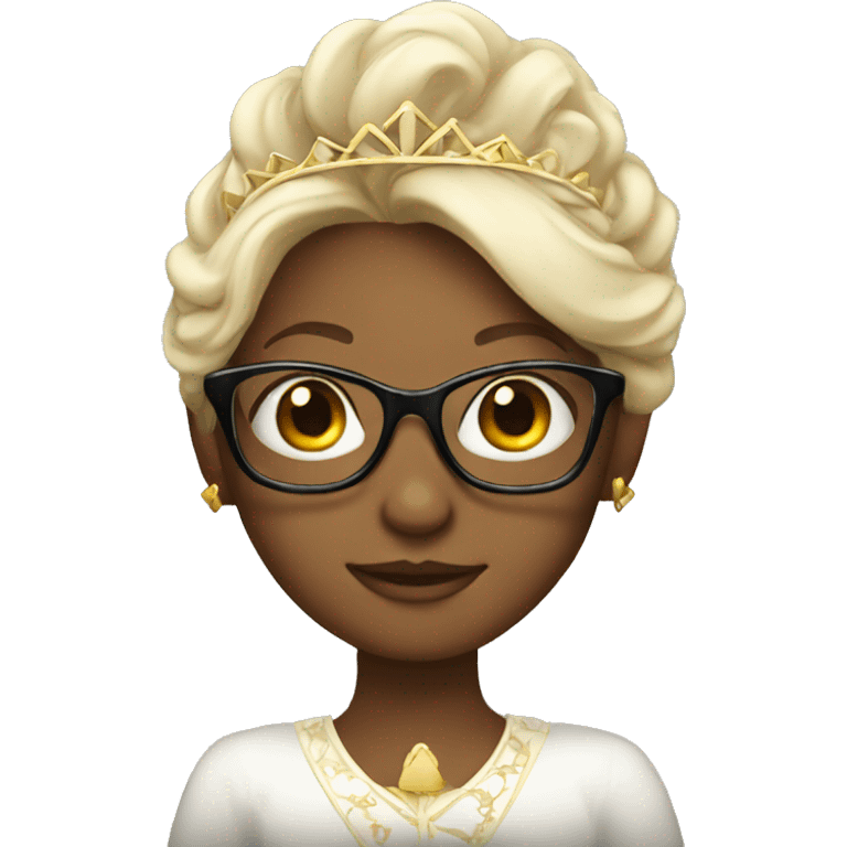 Princess with cool glasses  emoji