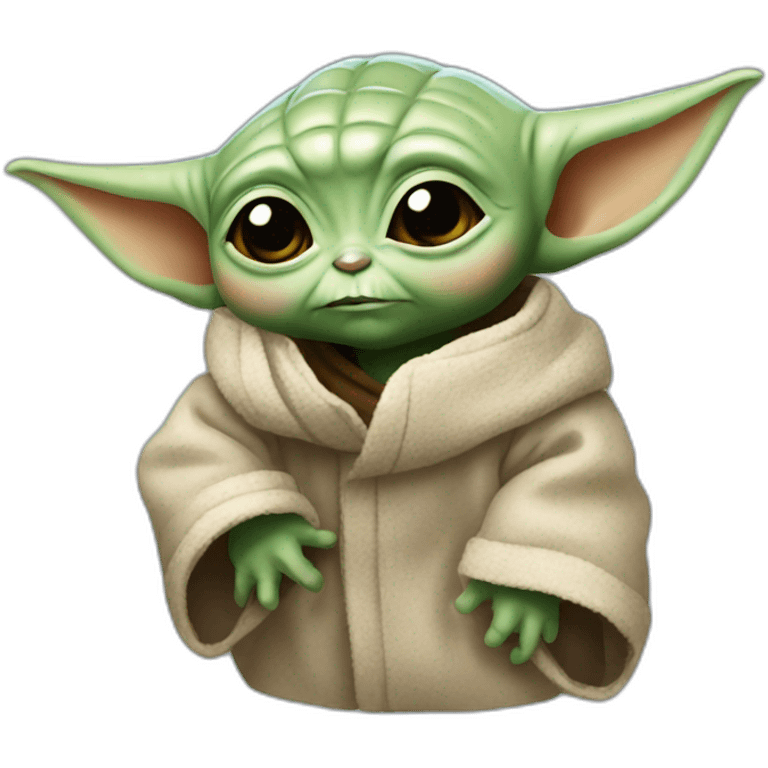 baby yoda cool emoji