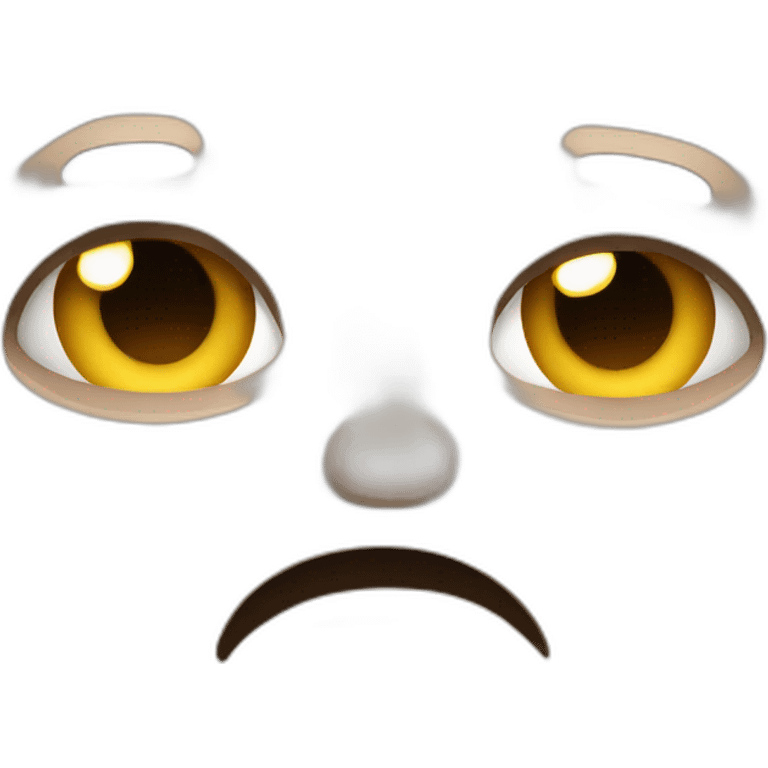 stare angry tired emoji