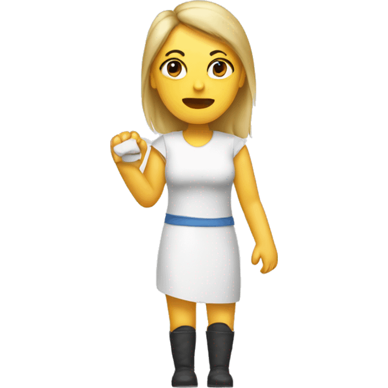 woman with broken arm plaster emoji