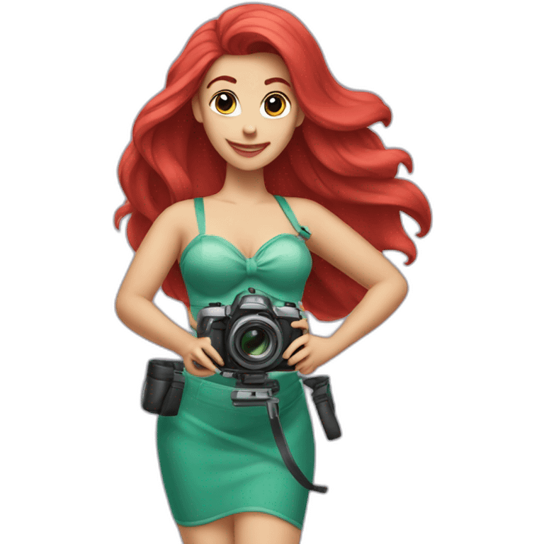 Ariel-with-photo-camera emoji