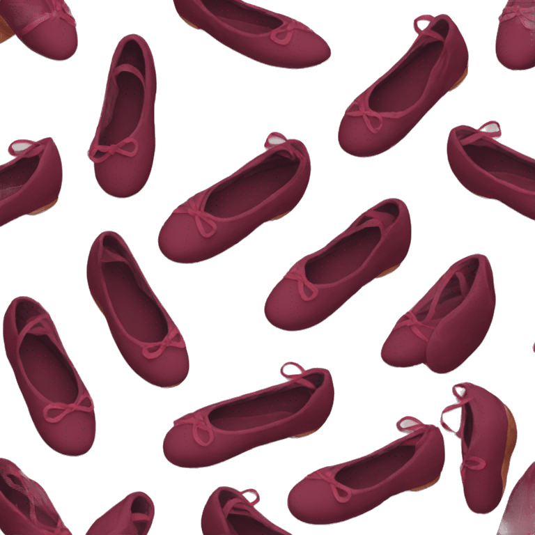 Burgundy ballet shoes emoji