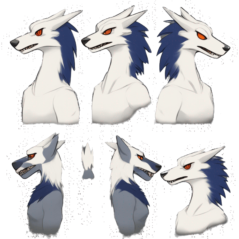 Cool Edgy Modern Vernid-Sergal species by LiLaiRa full body emoji