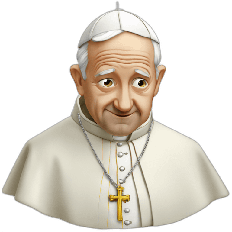 the pope innocently snorting lines emoji