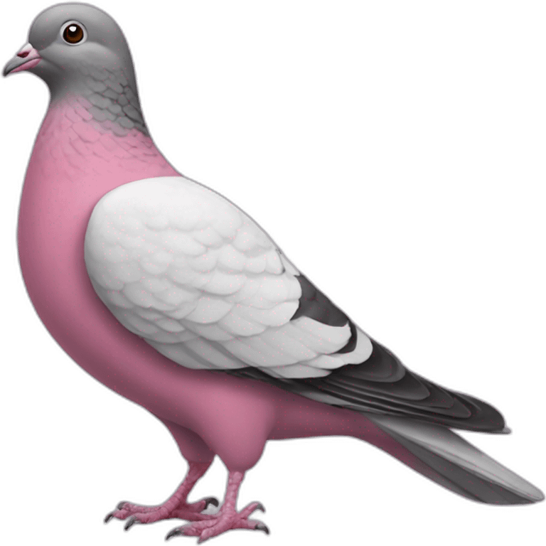 pink female pigeon emoji