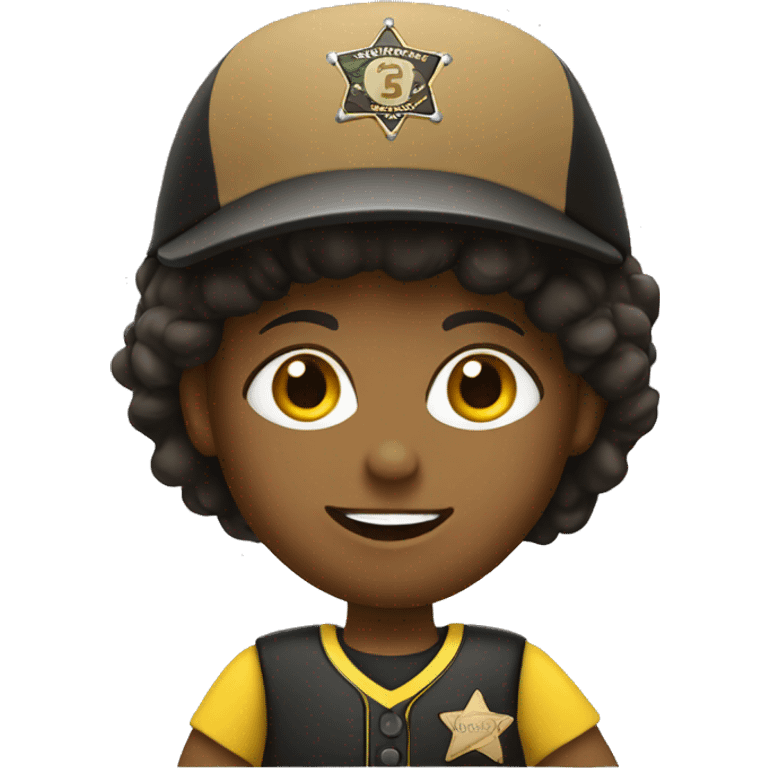 deputy playing softball emoji