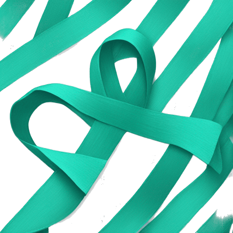 Teal awareness ribbon emoji