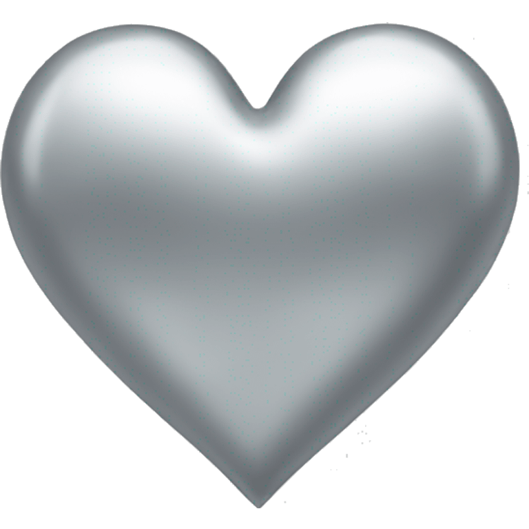 Platinum color heart emoji