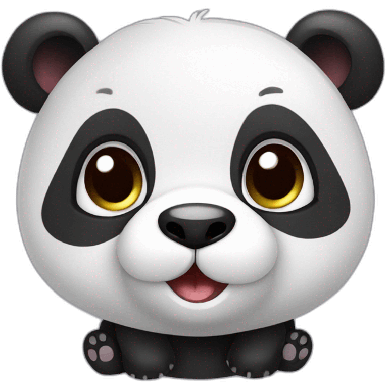 a cute little baby panda bear emoji