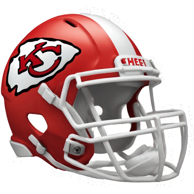 kansas city chiefs red football helmet emoji