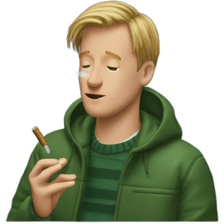 Kevin McCallister smoking herbs emoji