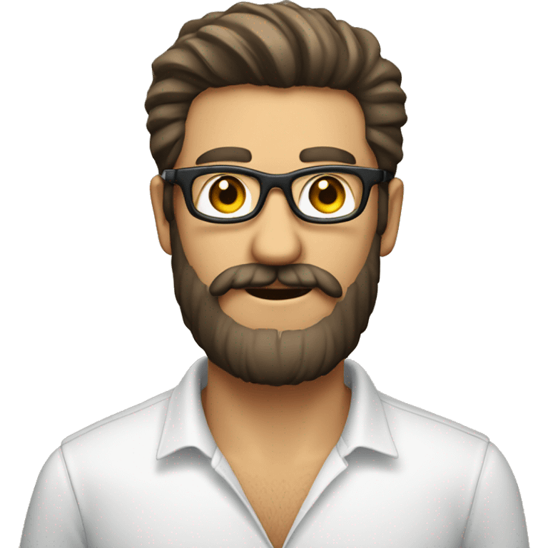 hombre con barba blanca y gafas emoji