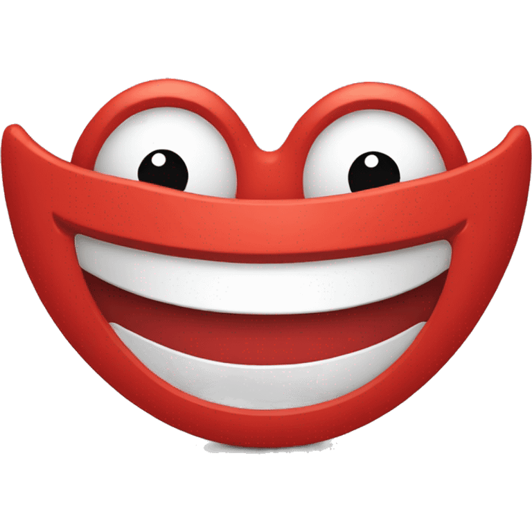 red smiling face emoji