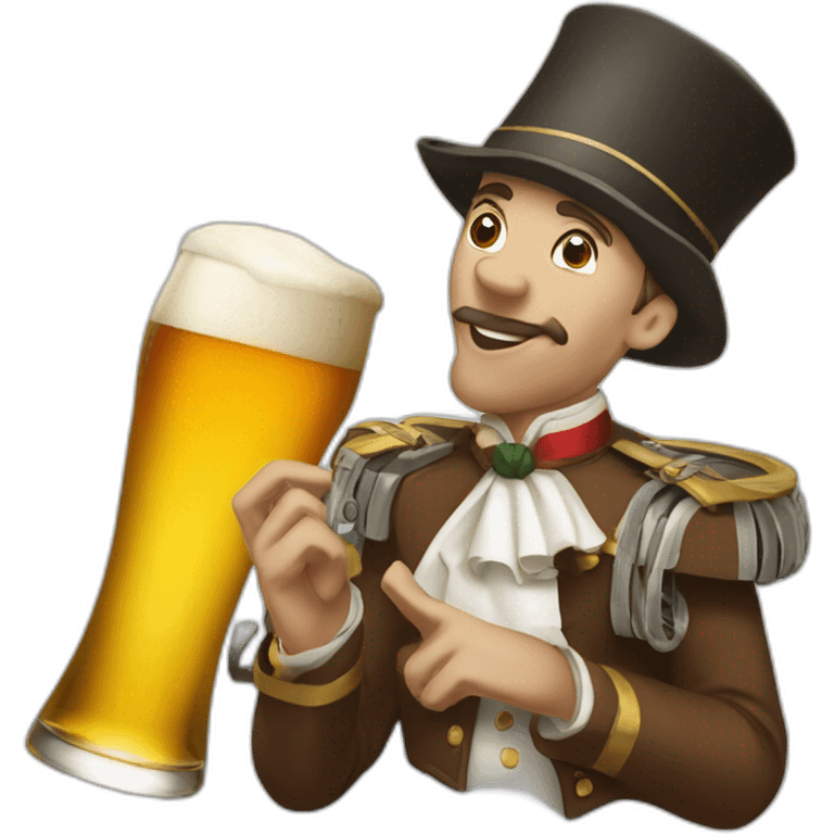 Trompette et bière emoji