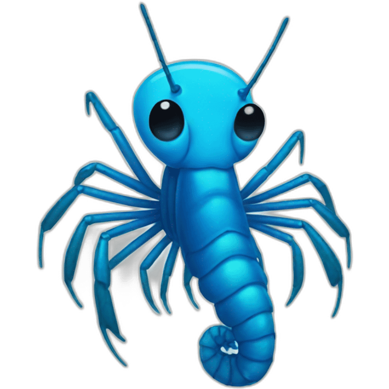 blue shrimp emoji