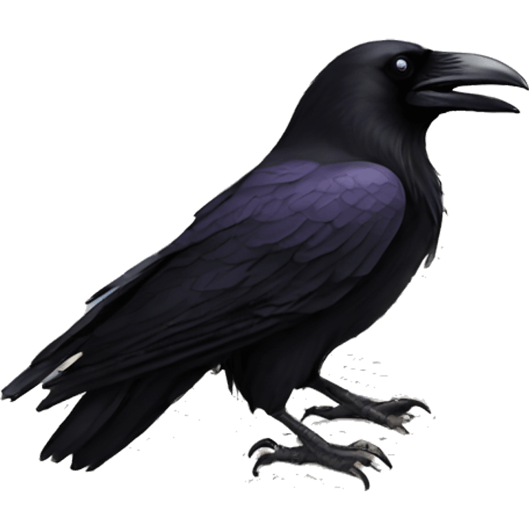 Raven on a book emoji