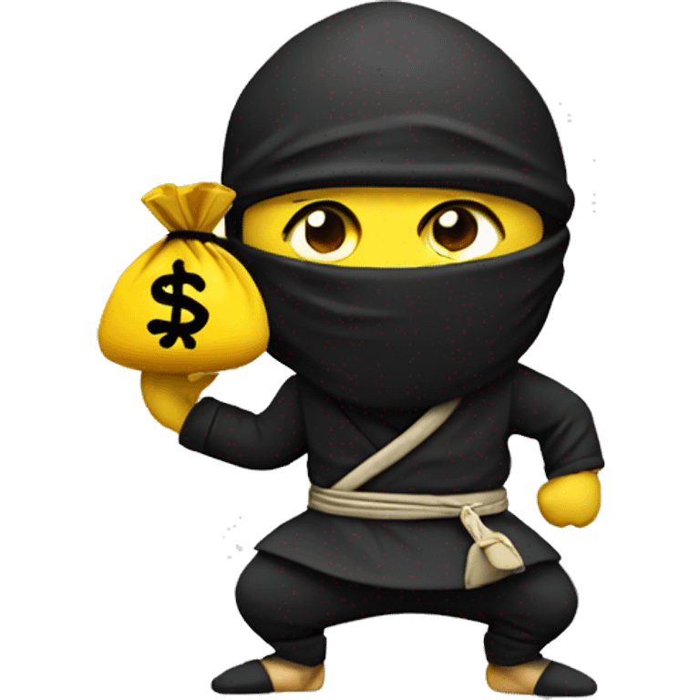 Ninja with money bag emoji